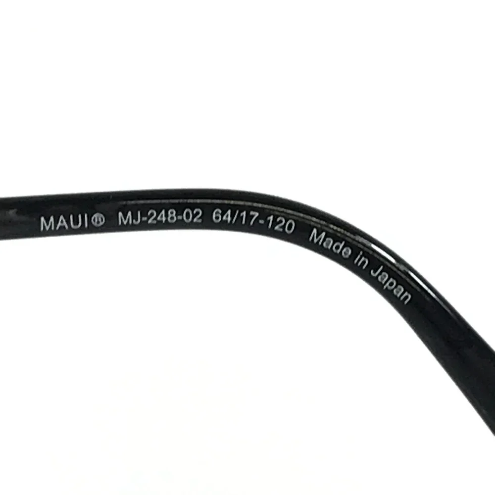 Maui Jim Sunglasses Hideaways MJ248-02 Polished Black with Neutral Gray Lenses